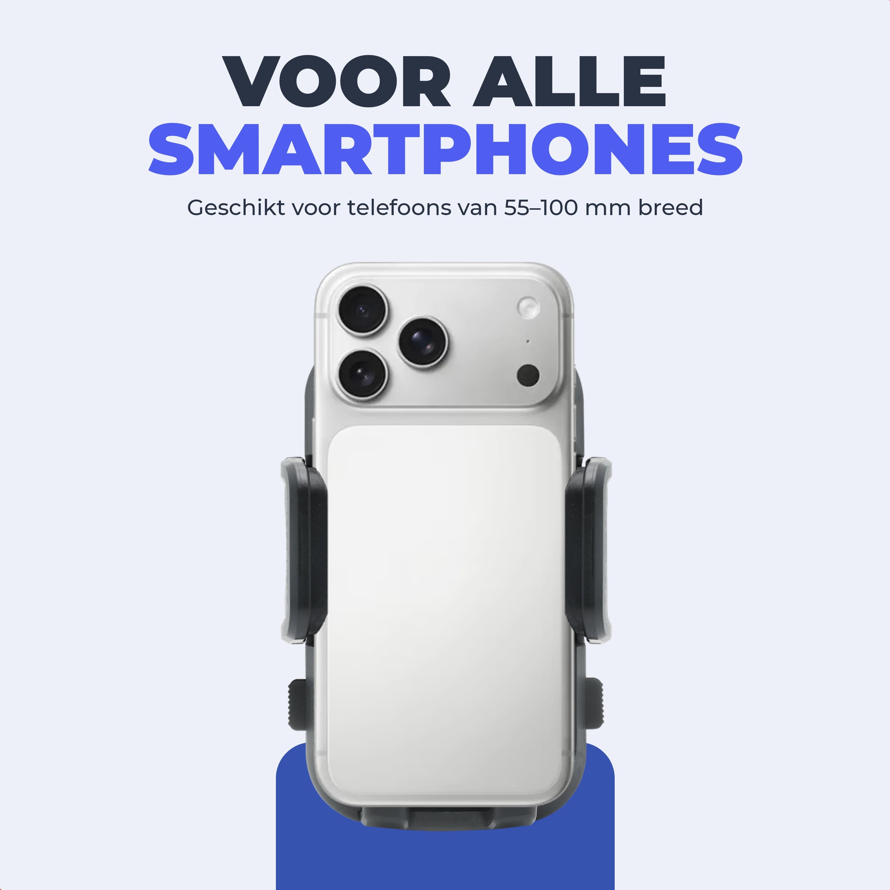Universele Wegman smartphone houder auto ventilatierooster geschikt voor alle telefoons 55-100mm