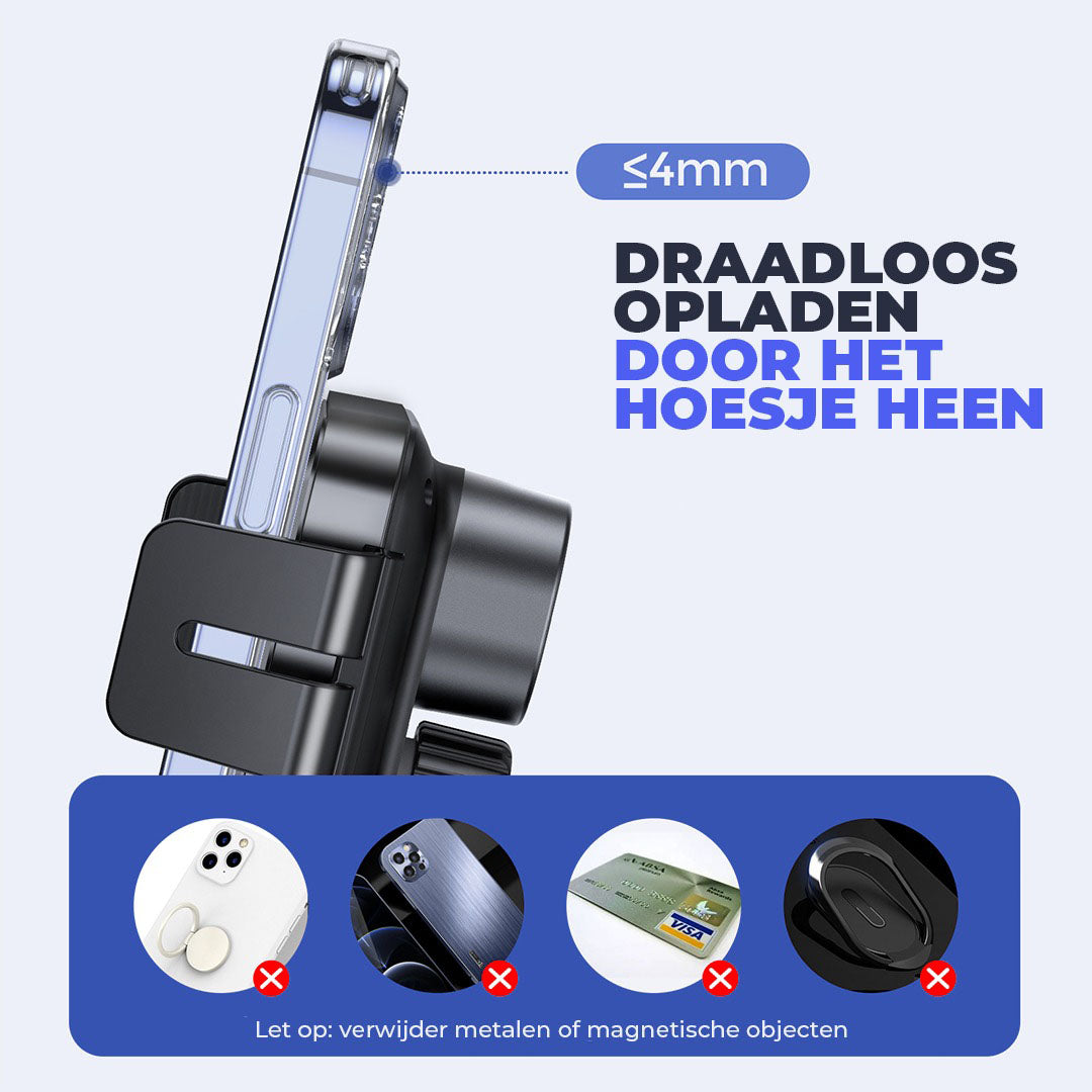 Draadloos opladen met telefoonhoesje